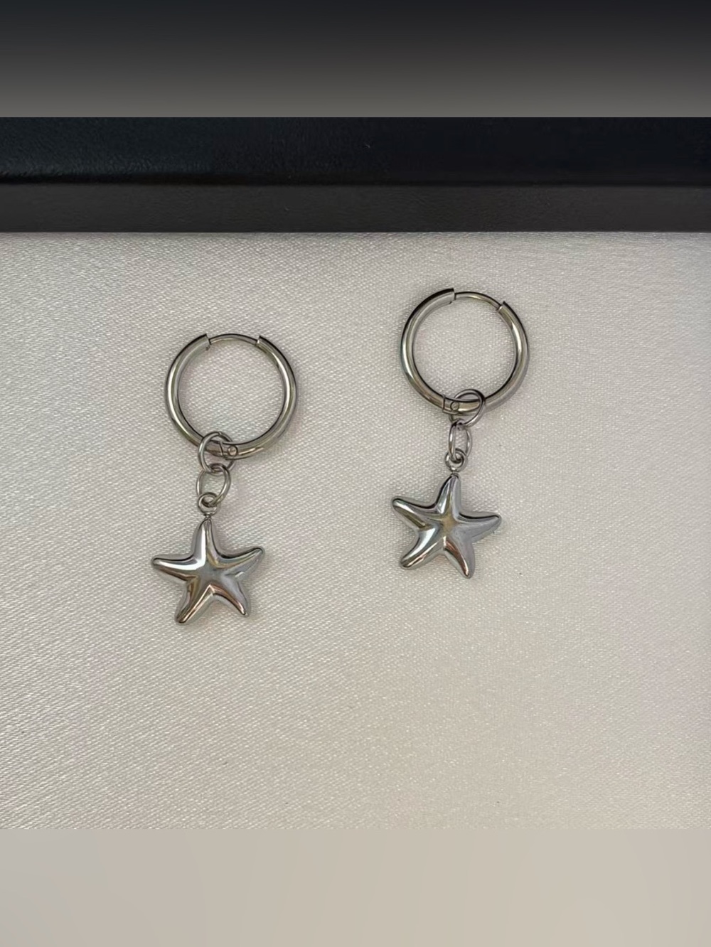 Star Dangle Drop Earrings for Men Women Streetwear Punk Hip Hop Unisex Style